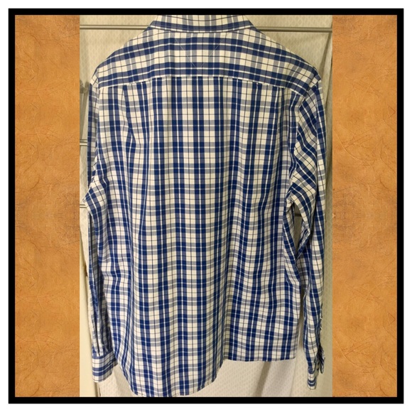 Tommy Hilfiger plaid casual career shirt 17 tall - Picture 3 of 4
